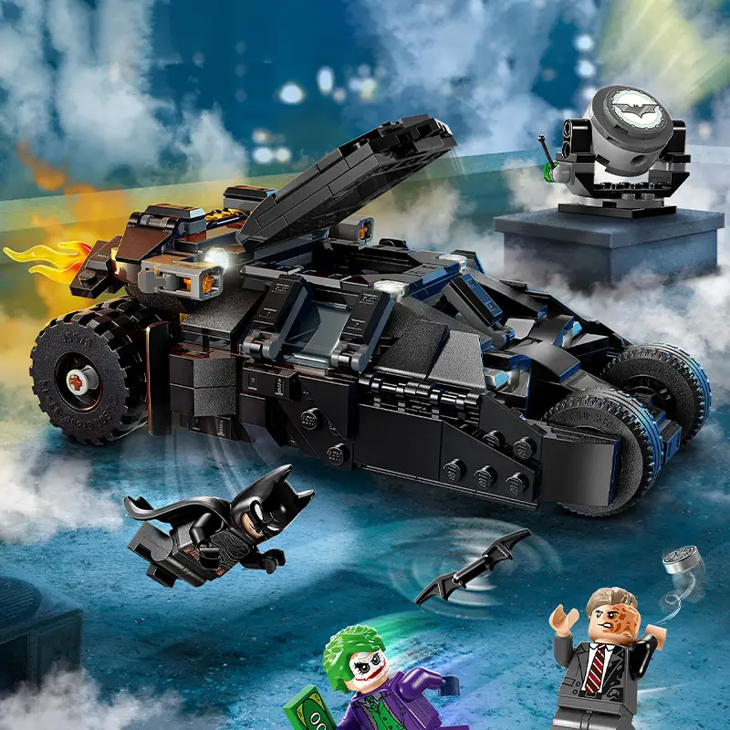 Lego Official Flagship Store 76303 Batman Chariot Vs. Two-Face and Joker Building Blocks Kidsren's Toys