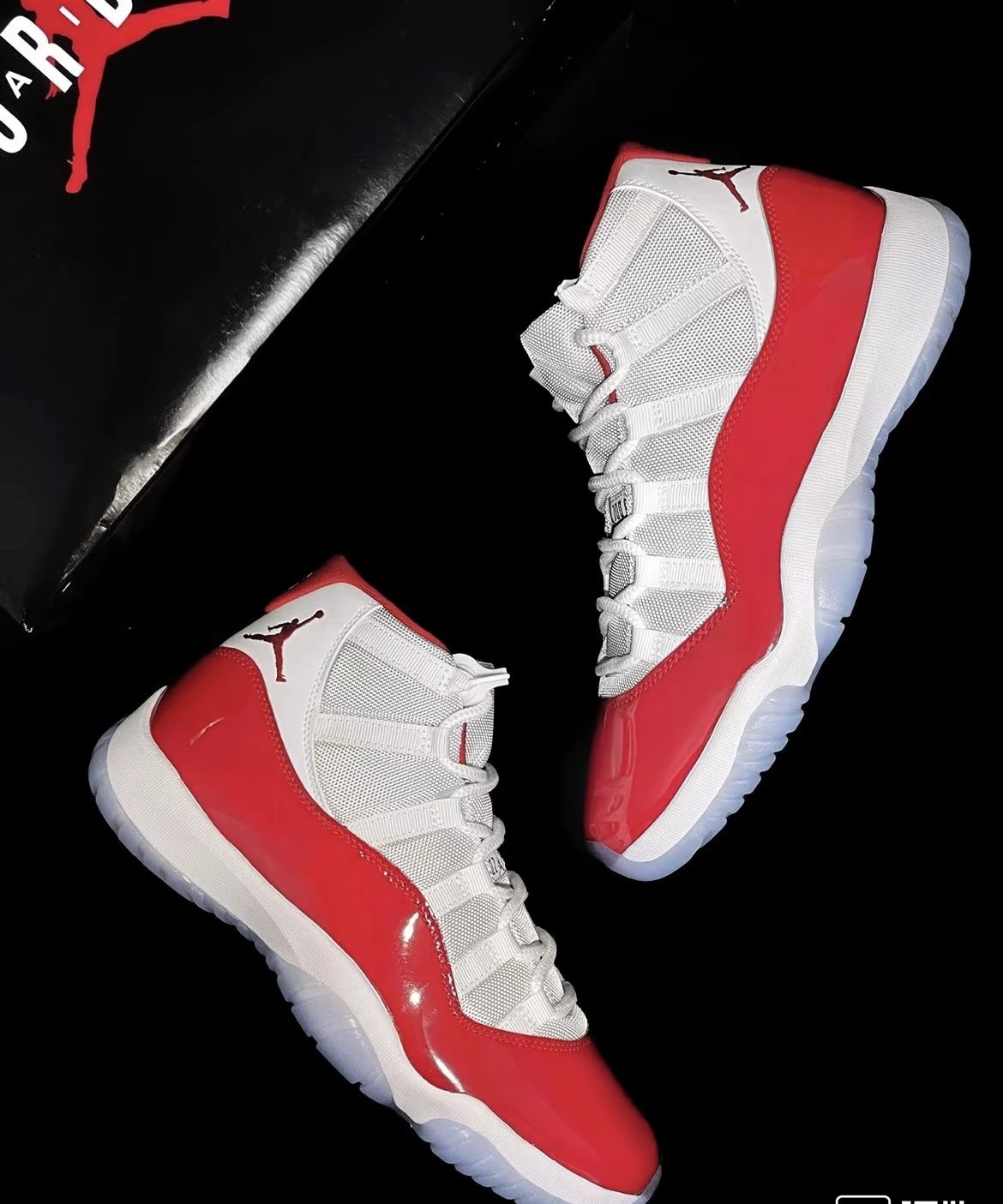 【供海外绿X平台的顶级版】AJ11复ke白红高帮篮球鞋