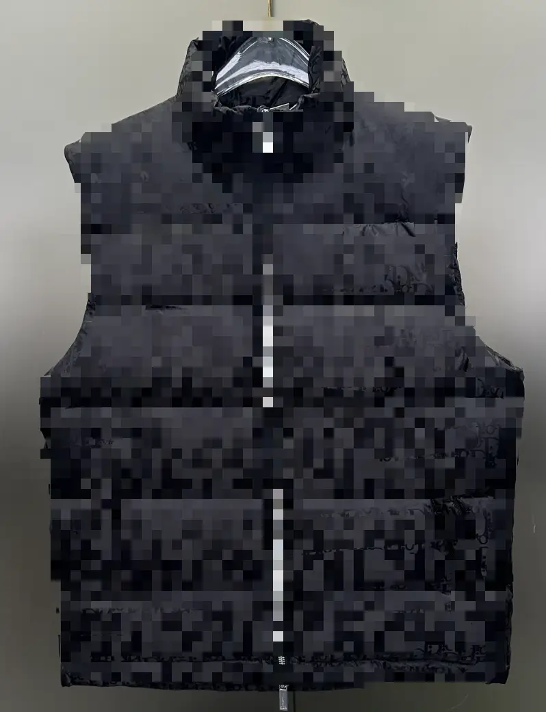 D full printed down vest