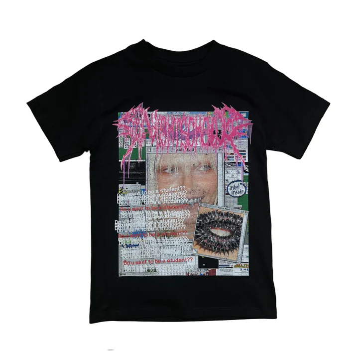 Summer European and American Cross-border Y2K Printed T-shirt Short-sleeved Crewneck Top Distinctive Dark Vintage Polo Shirt Loose T-shirt Fotografie QC de pe 1688 pe Qualit.ly