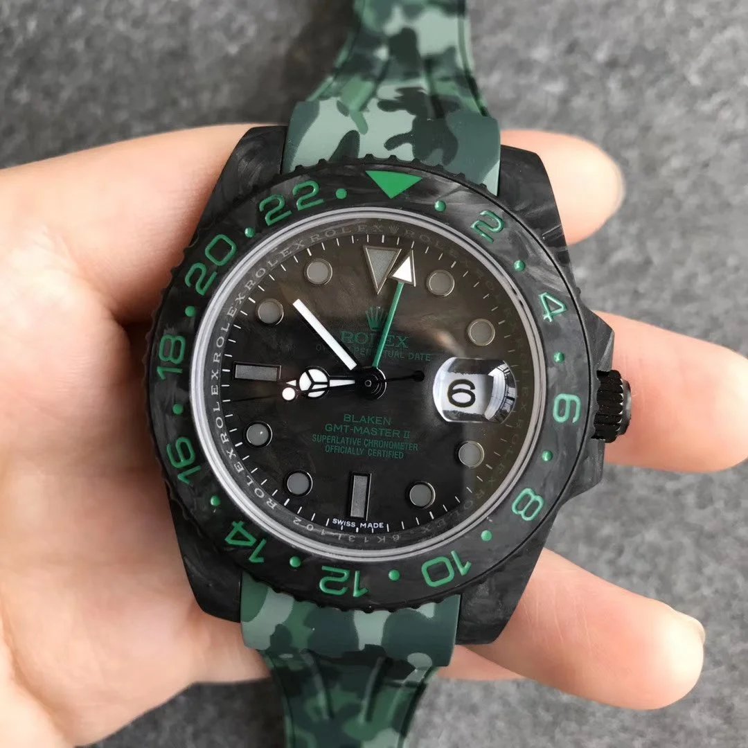 N厂，劳力士(ROLEX)格林尼治型II系列GMT两地时（迷彩）