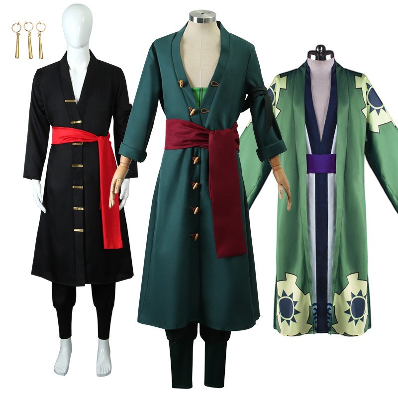 Man Dao One Piece Zoro Cosplay Costume Three Styles Zoro Wano Country Zoro Tenryuji Yukimaru Yukata Cosplay Anime Costume