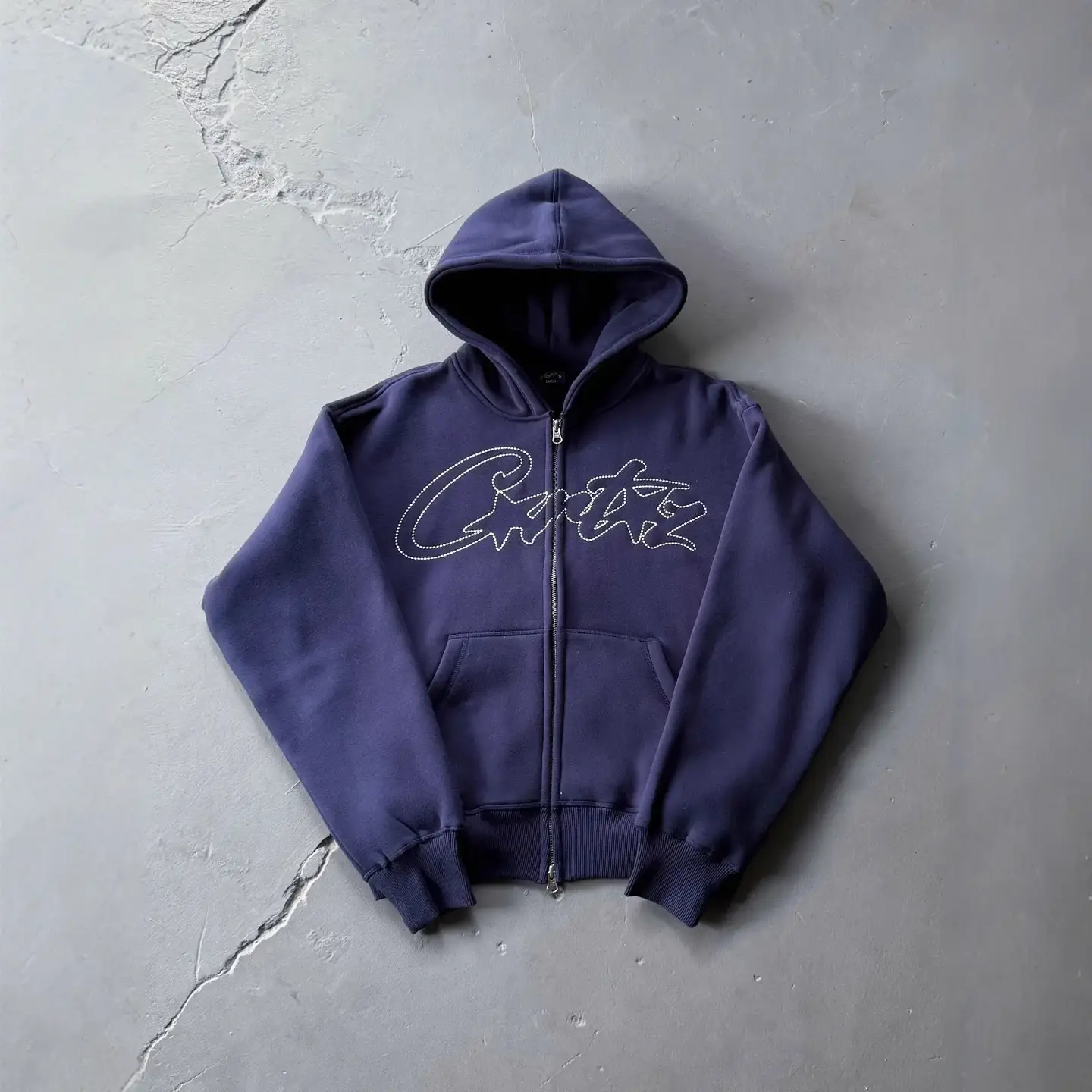 High-Quality American Street Hip-Hop Printed Zipper Cardigan Hooded Sweatshirt Men's Trendy Casual Suit Jacket