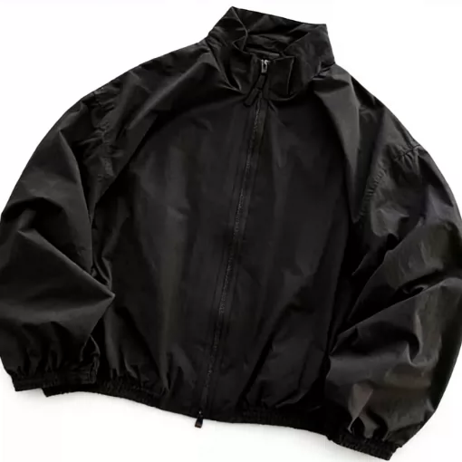 Black standing collar jacket