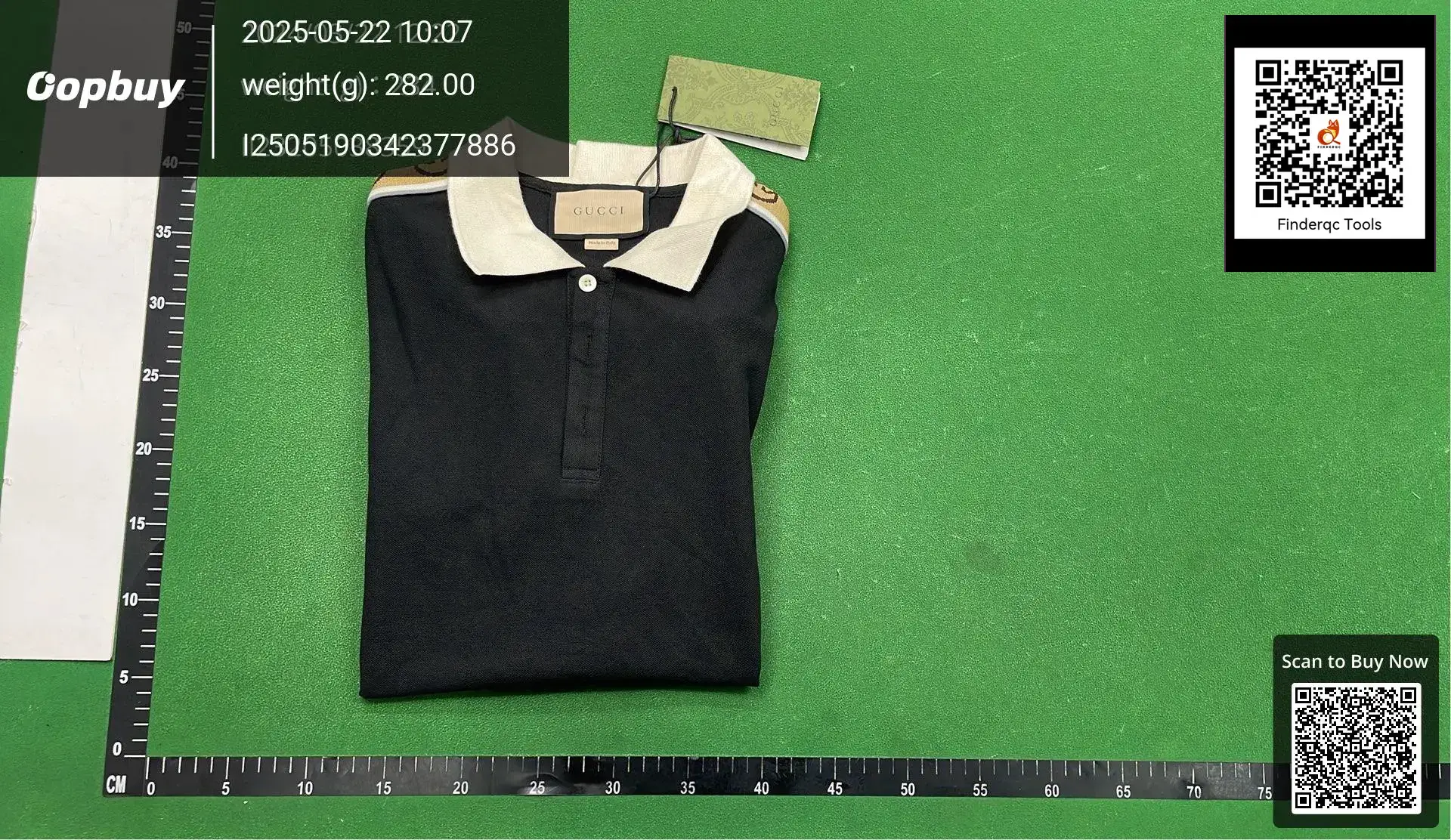 Ceiling High Version Gu's New Lapel Men's and Women's Versatile Micro-Label Letter Embroidered Polo Shirt Short-Sleeved T-Shirt