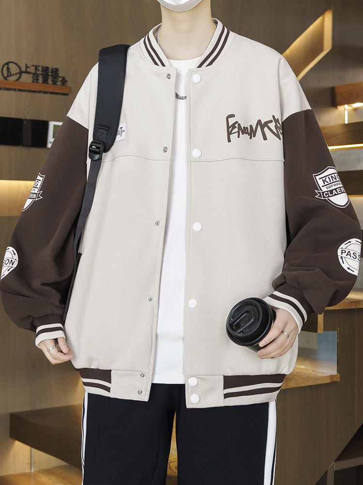Spring and Autumn Coat 12 Year Old Boy 13 Teenage Middle School Student 14 Handsome Baseball Suit 15 Loose Casual Jacket 16