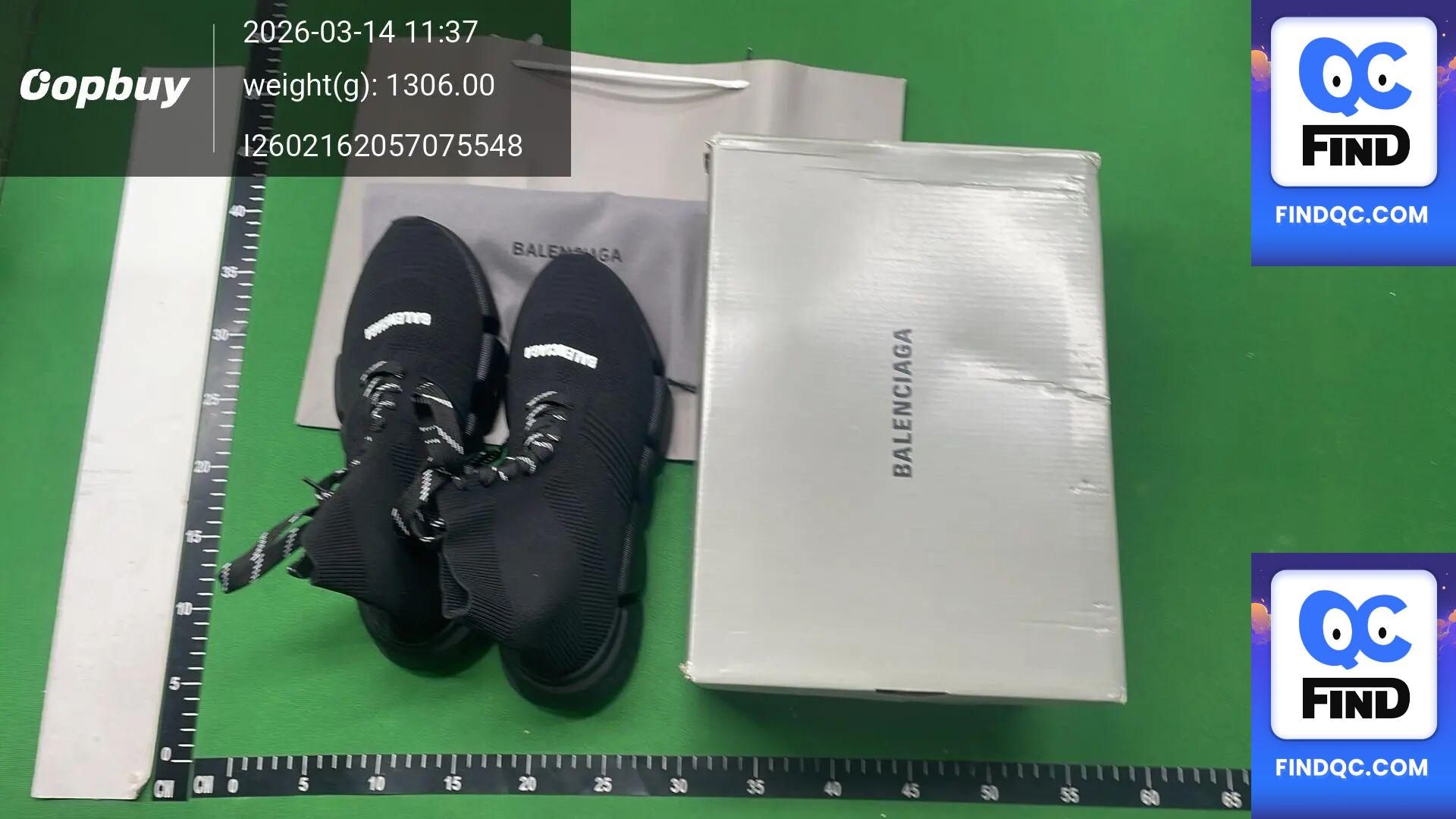 Balenciaga Speed Sock Knit Black QC