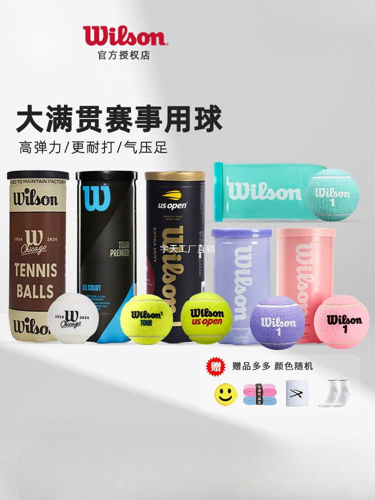 Wilso Wil S Shanghai Masters Tennis French Open Us Open Competition Training Balls Canned Tennis Balls Pressurized Balls