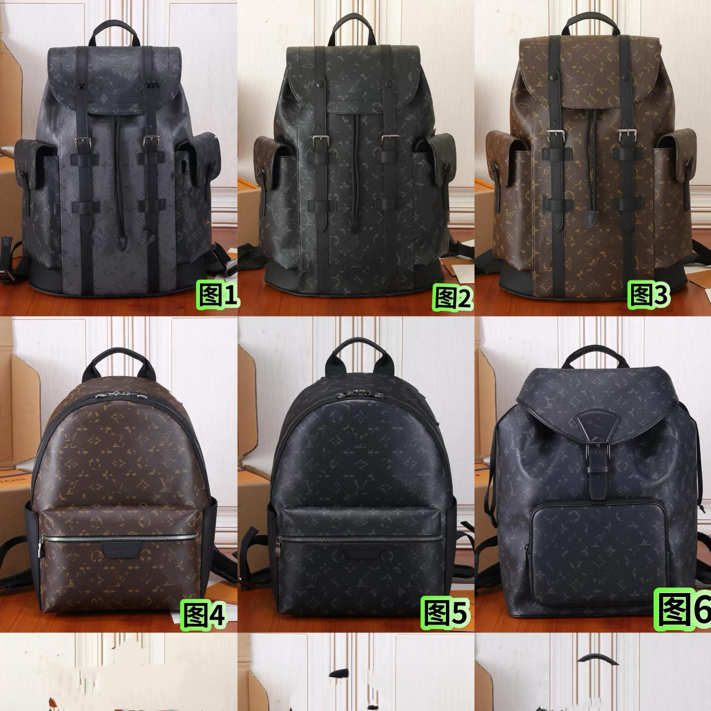 New European and American Men's Backpack Large Capacity Backpack Student School Bag Classic Business Trip Airport Travel Bag Versatile Bag QC-foto från 1688 på Qualit.ly