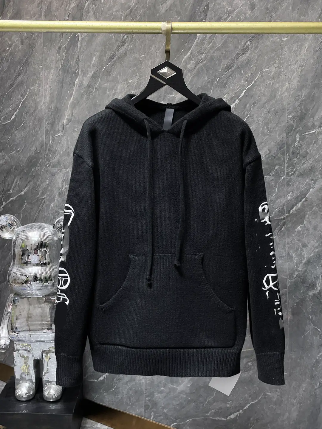 CH24SS New Sanskrit Letter Embroidered Sweater Sweater for Men and Women