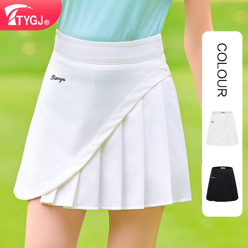 Cross-border Supply Summer Golf Skirt Women's Half-length Skirt Sports Skirt High Waist Pleated Sports Skirt