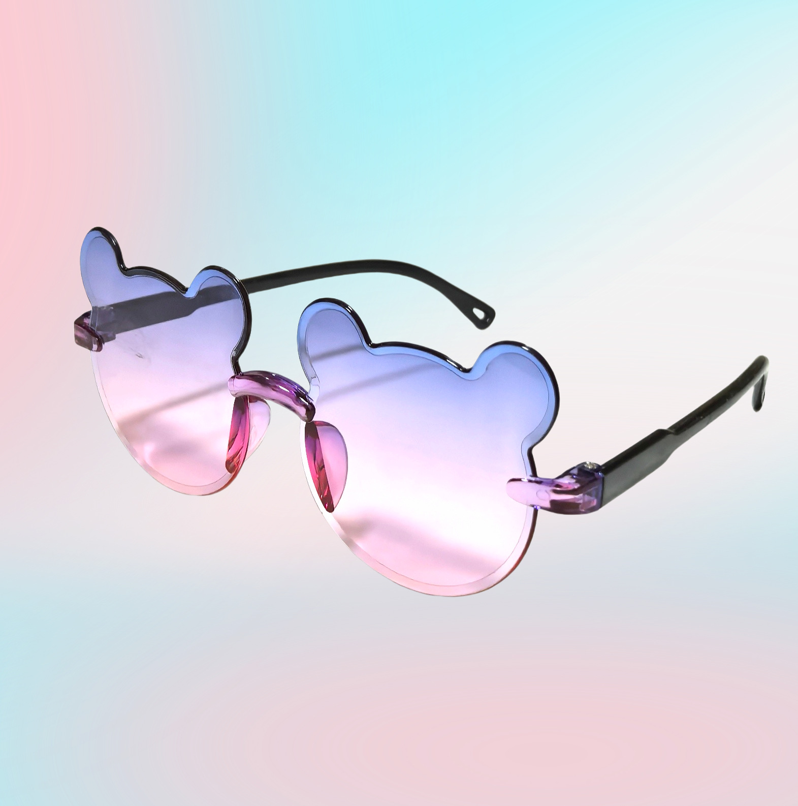 2024 cross-border new bear children's sunglasses children sunshade glasses baby sunscreen UV sunglasses