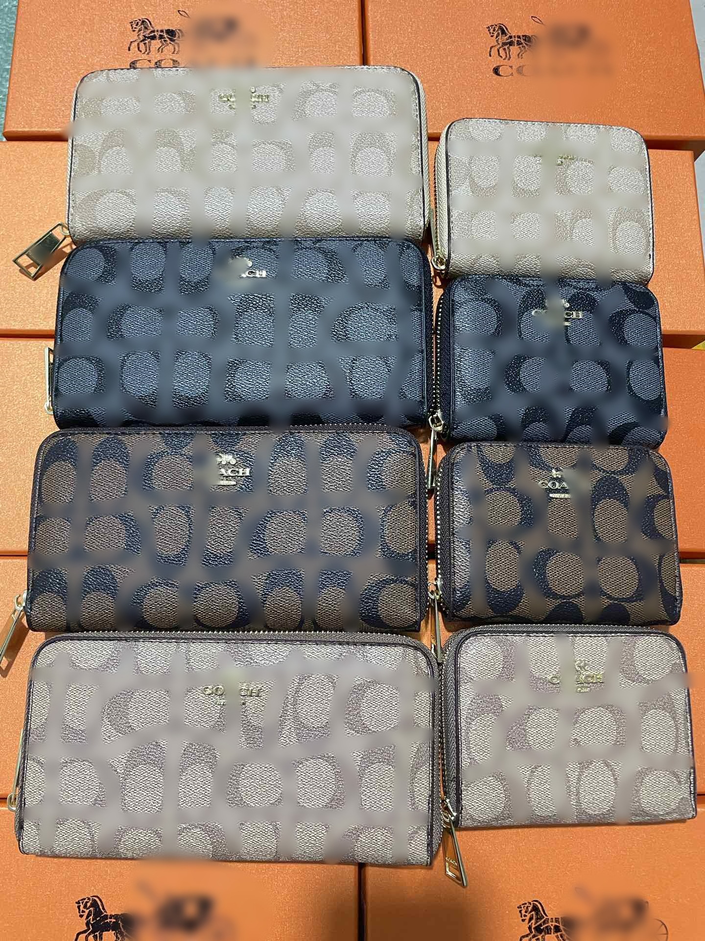 Foreign Trade Export Cross-Border Kojichi C Majia Wallet Wallet Men's Zipper Set Box Amazon High-Looking Trend QC-foto från 1688 på Qualit.ly