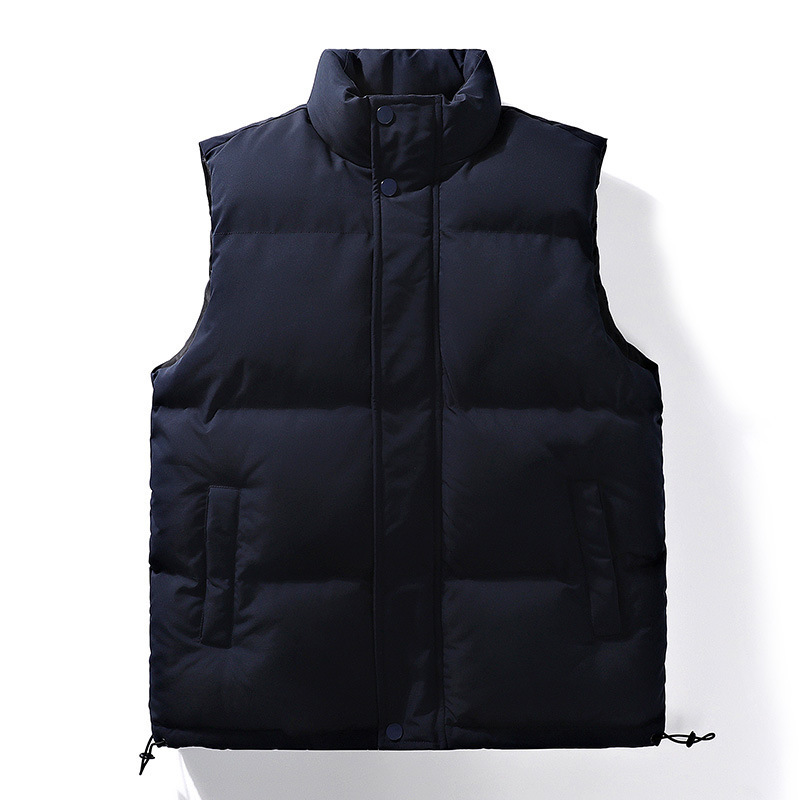 Down Cotton Vest National Fashion Autumn and Winter Outer Wear Thickened Cotton-padded Coat Fashion Ins plus size Loose Casual All-match Cotton-padded Vest