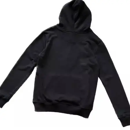 Left Shoulder, Large White Calendar Circle Six, Black Hoodie 11113007