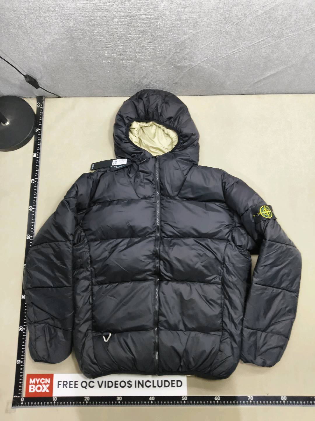 Stone Island Hooded Puffer Jacket Black QC