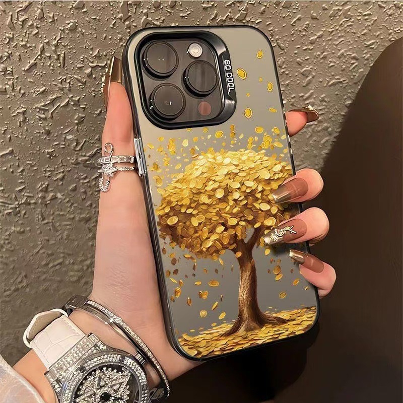 Money Tree Suitable for Apple 16 Promax Mobile Phone Case iPhone 15 Money Tree 14 Money Tree 13 Classy 12 New