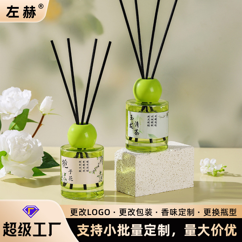 Gardenia fragrance deodorizing rattan non-fire aromatherapy containing tea polyphenols fresh air incense indoor lasting fragrance expansion