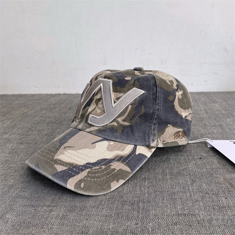 Cross-border Japanese and Korean Lotte New OP Yy Embroidered Camouflage Cap Sun Hat Casual Hat Men's and Women's Same Style Hat QC-foto från 1688 på Qualit.ly