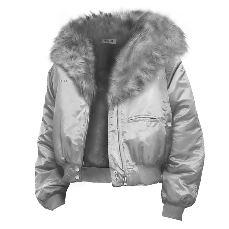 Paiki Cyrus Empire Tibetan Wolf Mountain Carving Mink Air Force Jacket Fall and Winter Bomber Outwear Men and Women