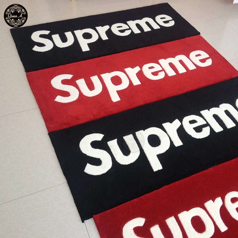 Fashion Brand Supreme Handmade Acrylic Carpet Tufting Tufted Bedroom Bedside Blanket Thickeneded No-Wash Ready Stock
