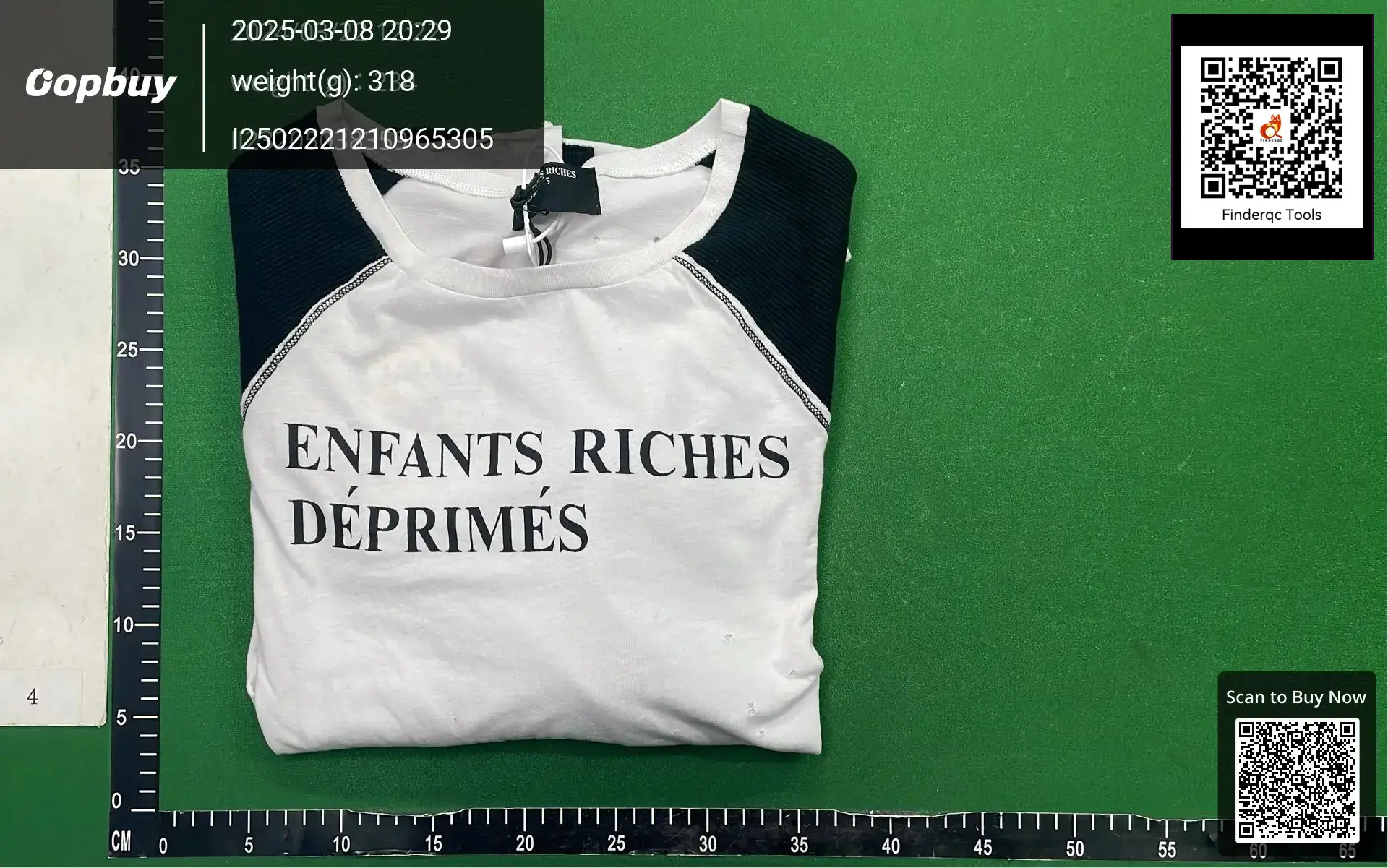 Erd 22Fw Melancholic Rich Second Generation Waffle Black and White Patchwork Slogan Rolled Hem Distressed Long Sleeve Vintage