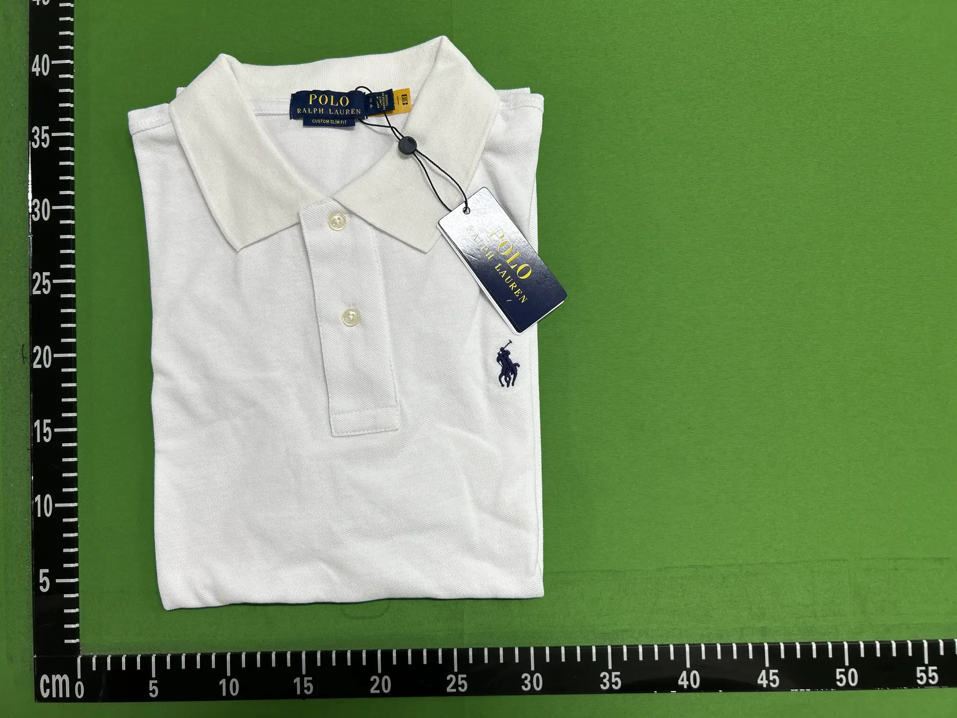Polo Ralph Lauren Custom Slim Fit Polo Shirt White