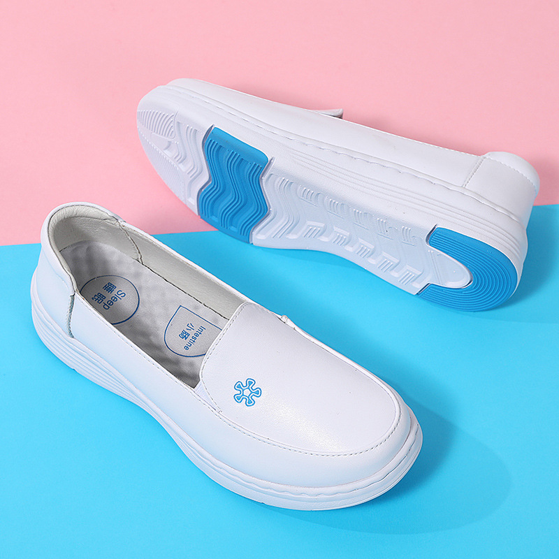 Ready Stock Nurse Shoes for Women, Soft-Soled, Spring and Summer, Comfortable, Non-Tiring, Thick-Soled, Non-Slip, Versatile Work White Shoes, Cross-Border Foreign Trade