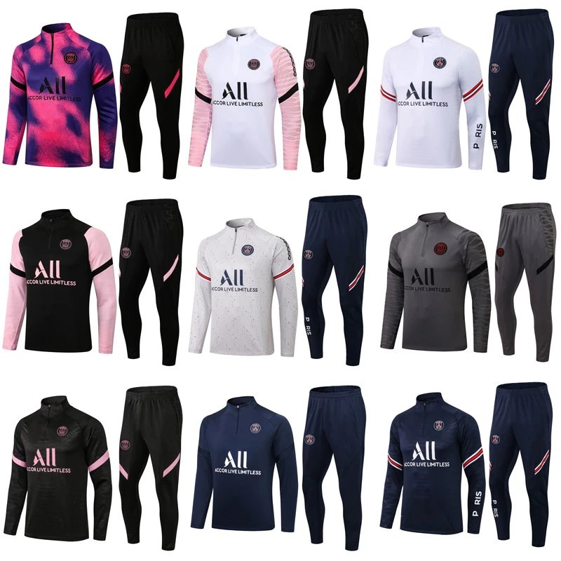 Training clothes Football clothes Long-sleeved main suit Half zipper jersey QC-foto van WEIDIAN op Qualit.ly