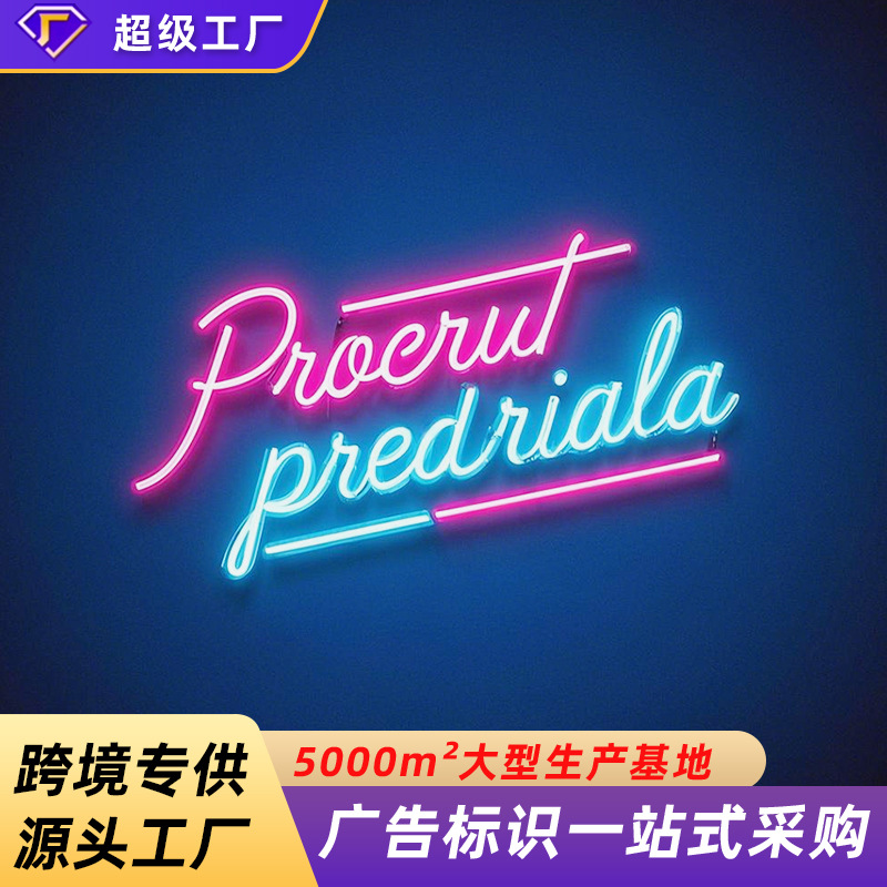 Cross-border dedicated to night bar luminous signs customized advertising signs acrylic neon billboards customized