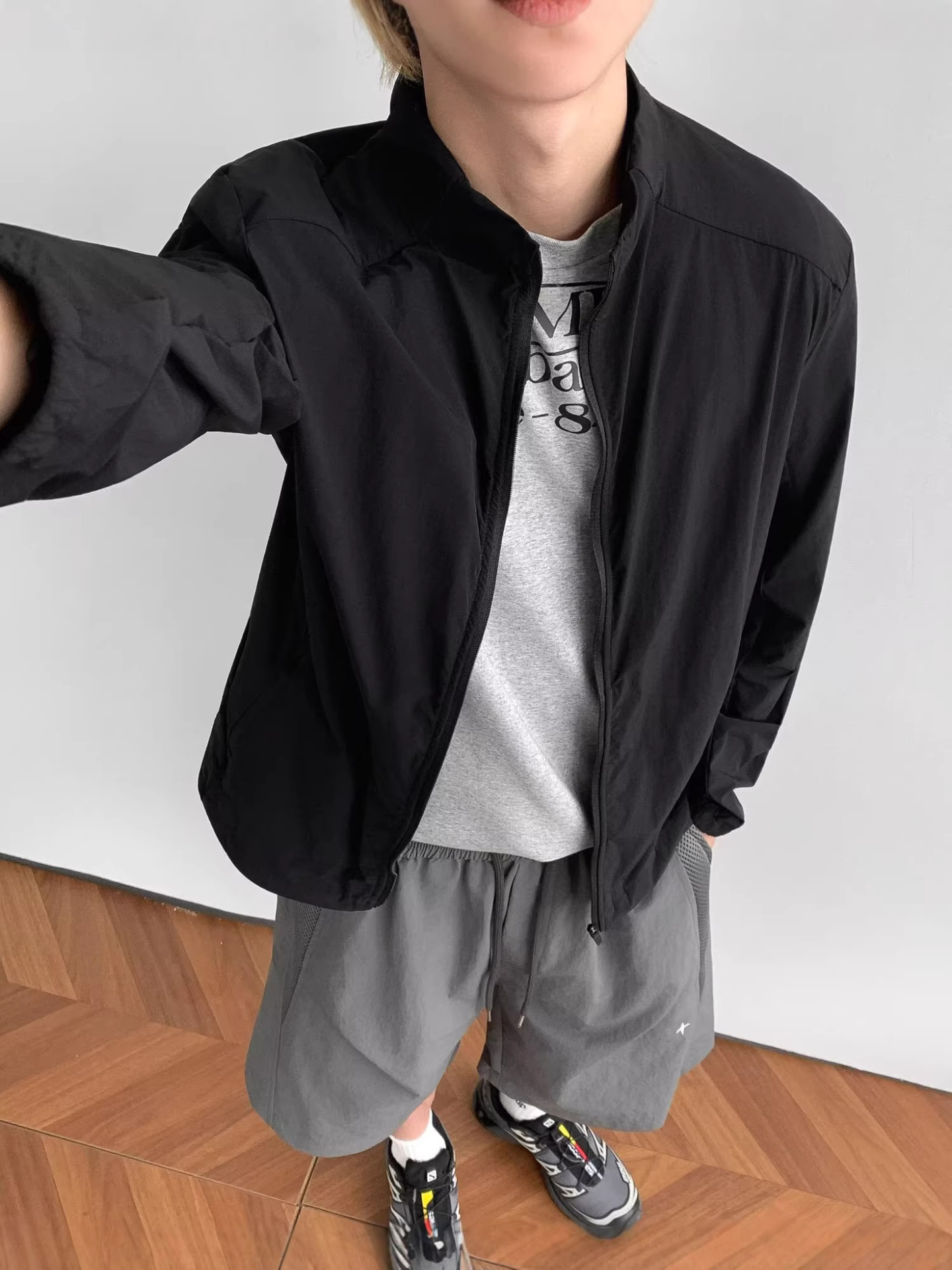Stand Collar Sun Protection Jacket for Men, Summer Lightweight American-Style Three-Dimensional Cut Ice Silk Sun Protection Jacket for Men and Women, Trendy on Instagram