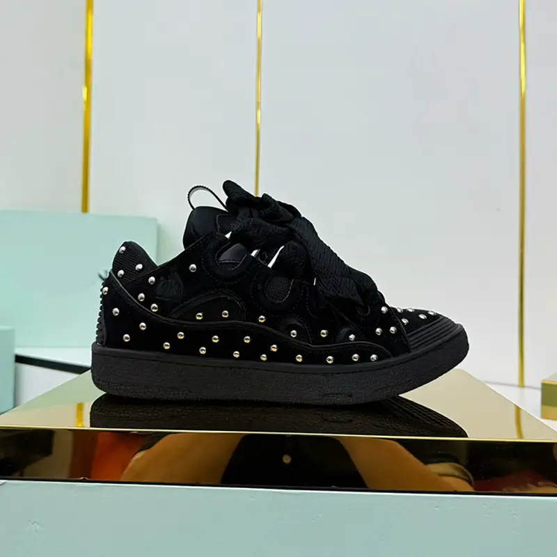 Foreign Trade 2025 New Sports Shoes Painted Graffiti Men and Women Couple Shoes Casual Thick-Soled Bread Shoes Sneakers Rivets