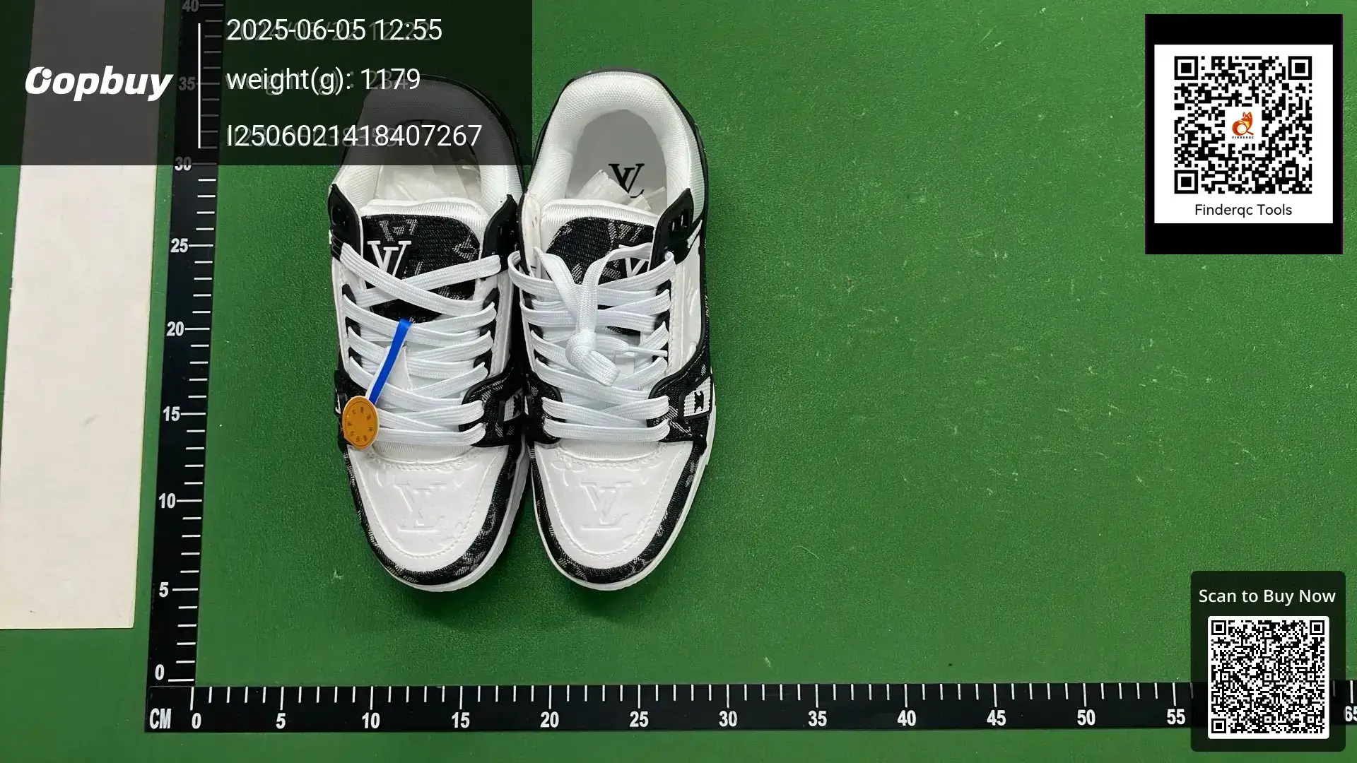 Louis Vuitton Trainer Sneaker White Black