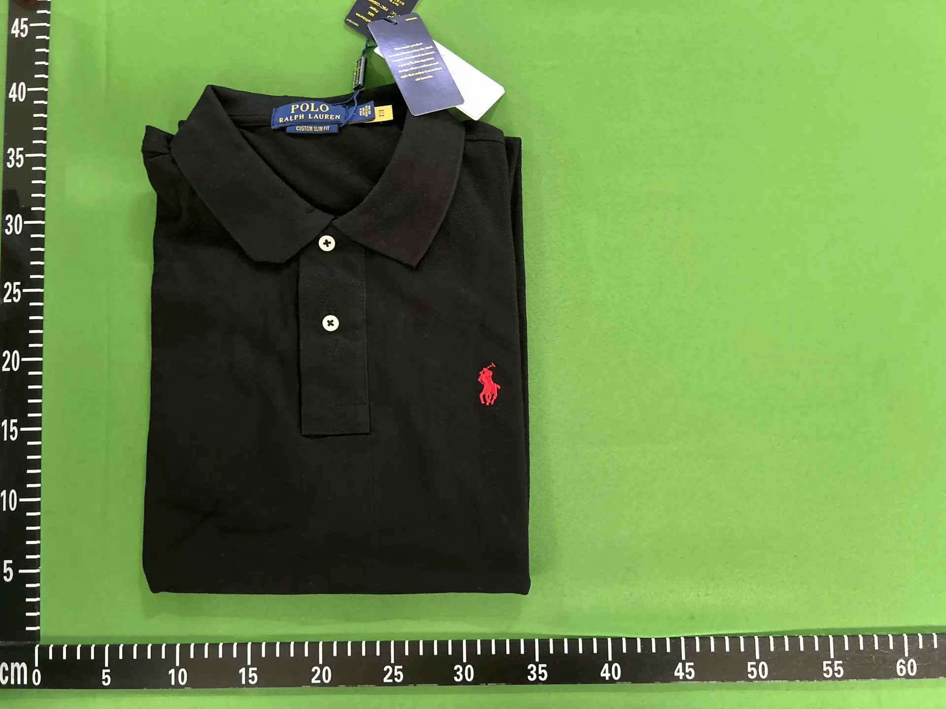Polo Ralph Lauren Custom Slim Fit Black Polo Shirt