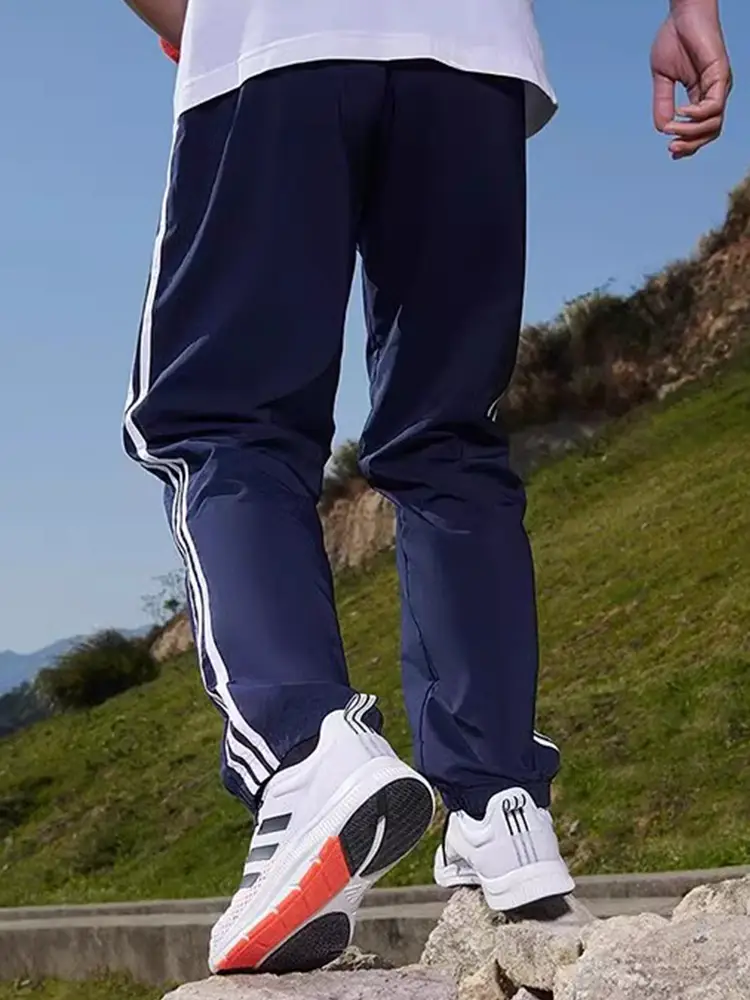 Adidas Thin Sports Pants Men's Pants Summer New arrival Basketball Woven Quick-Drying Blue pants Men's Gk8983
