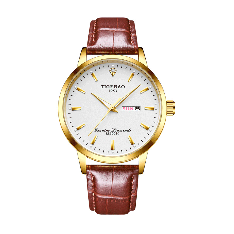 Swiss Genuine Watch Men's Fully Automatic Real Diamond Waterproof Mechanical Watch Business Casual New Men's Watch Quartz Watch