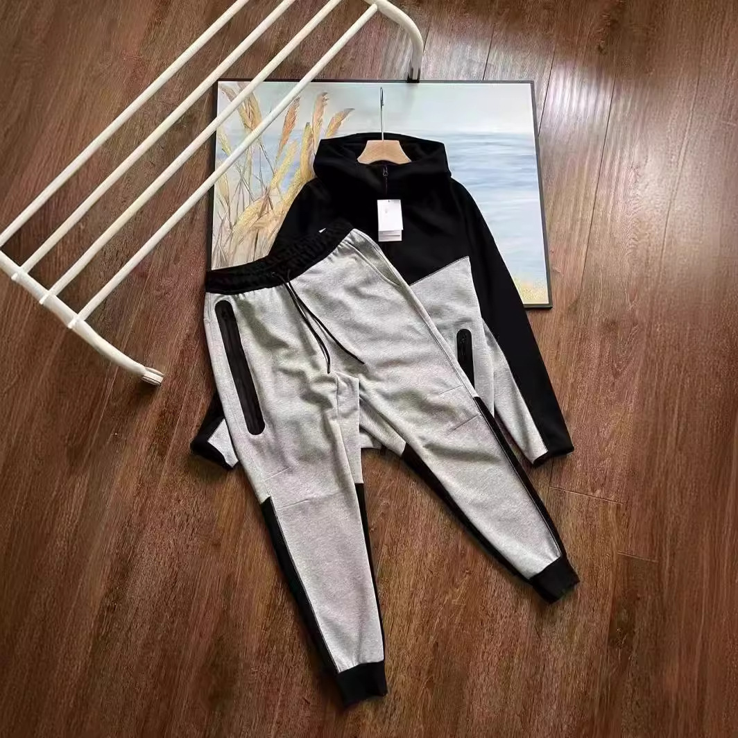 24 New Cross-border Men's Air Layer Casual Sports Jacket Coat Sweatpants suit 922 and 002