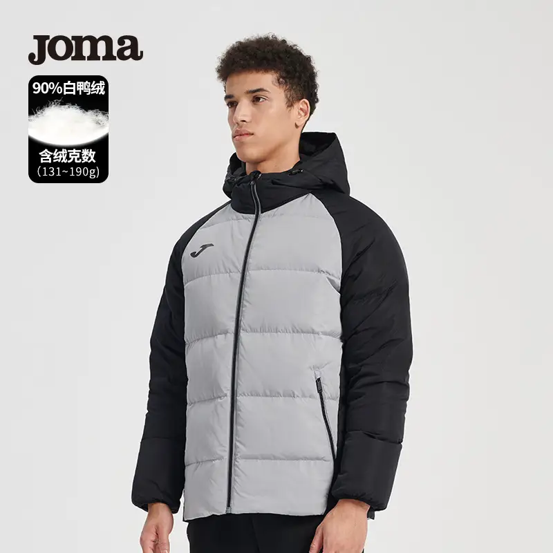 Joma Homer Short Down jacket Men Fall and winter New arrival thickened Heattech White Duck down Windproof Sports Hooded Outwear