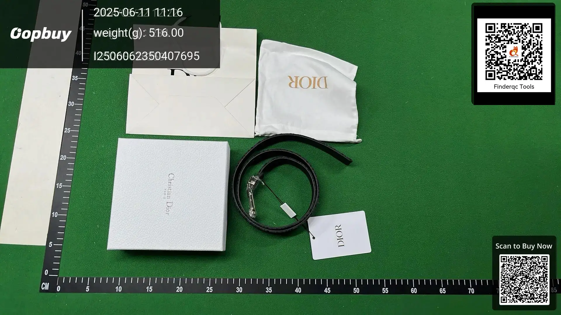 Dior belt black