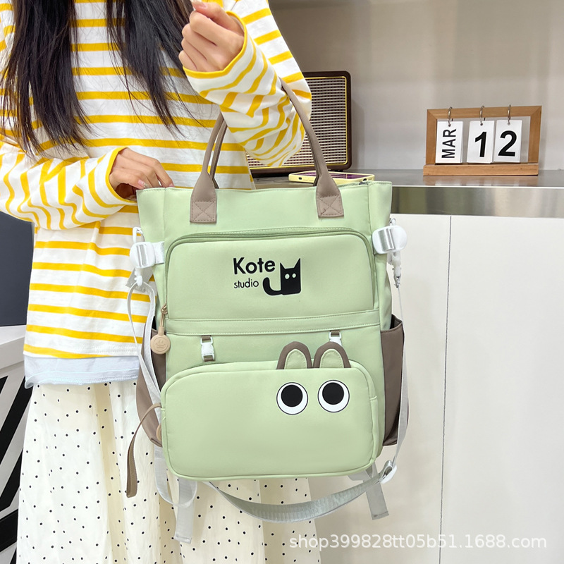 New Cute Junior High School Student School Bag Large Capacity Backpack Lightweight Burden-Reducing Backpack High-Looking School Bag Wholesale