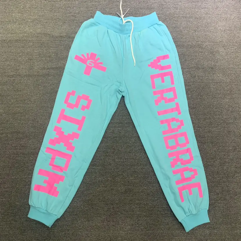 Rap Vertabrae Sweatpants Terry Stereo letter Men and Women hip hop Casual Jogger Pants pants