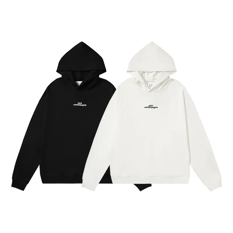 Cross-Border Maison Margiela Mm6 Embroidered Logo Men's and Women's Oversize Hoodie Sweatshirt
