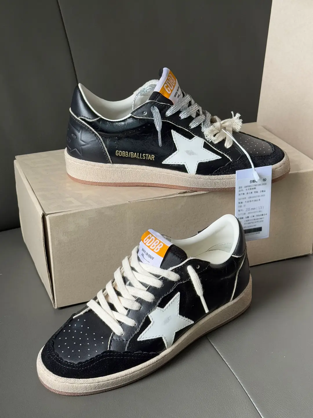 2025 new black genuine leather vintage star small dirty shoes with increased height inside dirty shoes, casual and versatile shoes for both men and women