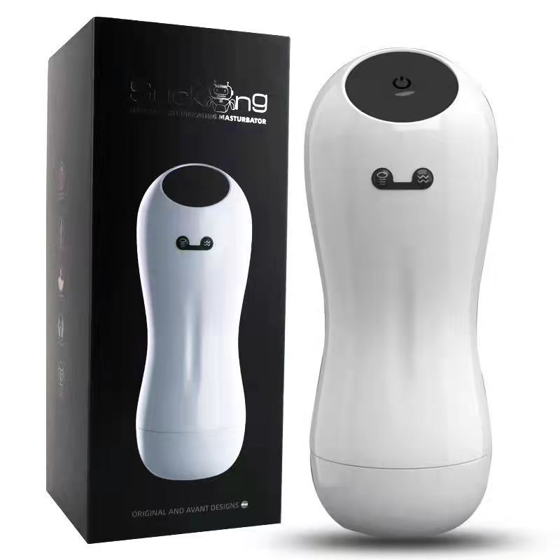 Fully Automatic Aircraft Cup Av Small White Cup Insertion Deep Throat Automatic Sucking Vibration Aircraft Cup Pronunciation Male Masturbation Device