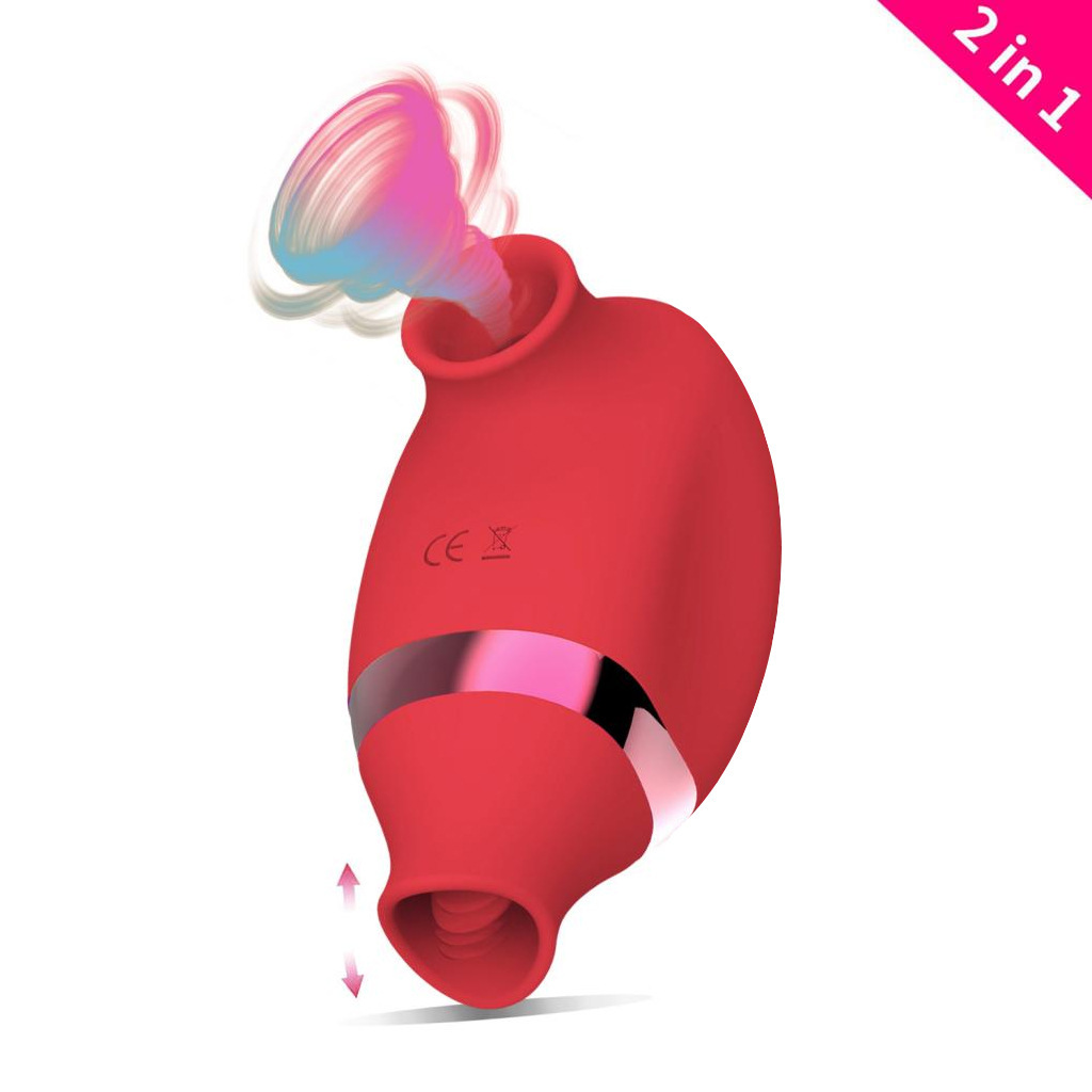 Moe Star USB Rechargeable Dual-Head 7-Frequency Licking Vibator Female Masturbation Citoral Sucking Stimulation Second Tide Vibator
