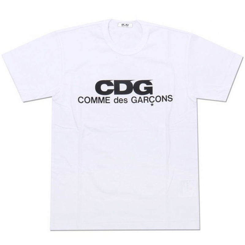 CDG PLAY Comme des Garcons White Short Sleeve T-Shirt