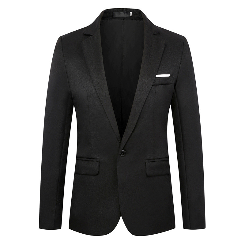 Single West Men's Jacket Small Suit Men's Slim-fit Korean Style Fashionable Handsome Casual Suit Top Single Piece Plus Large Size Fatty