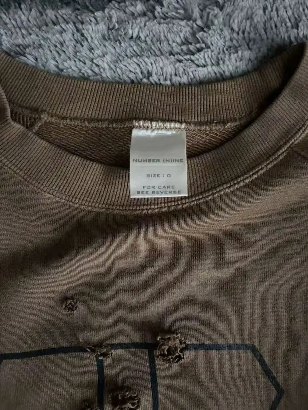 Independent Number(N)Ine Style 01Ss Time Migration Shield Distressed Long-Sleeve Sweatshirt
