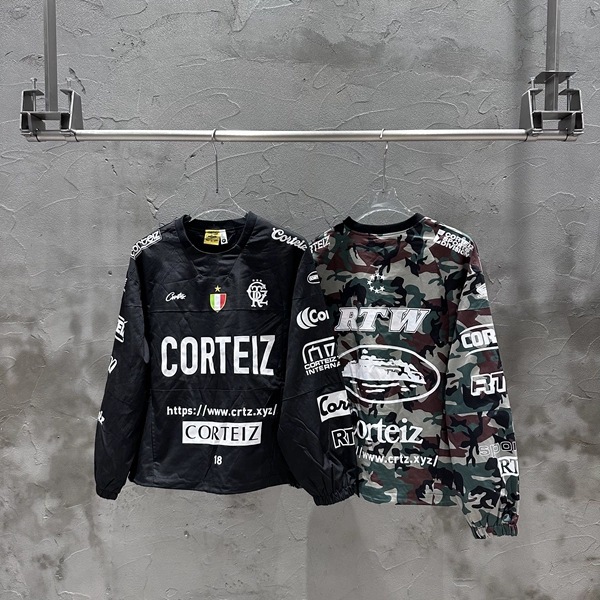 Corteiz Autumn Fashion Printed Camouflage Waterproof Jacket High Street Unisex New Versatile Trendy Top