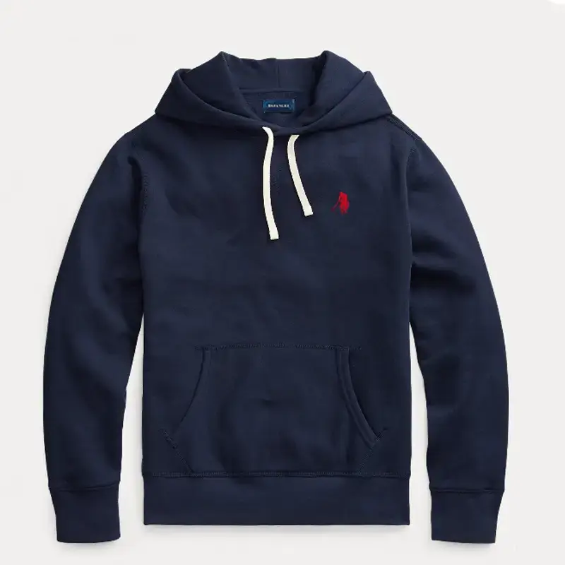 Autumn and Winter New Pullover Polo Sweatshirt Casual Sports Jacket Pony Embroidered Velvet Hoodie Cross-Border Men's Clothing